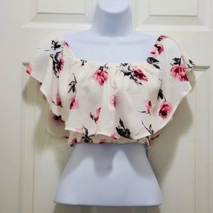 Kendall & Kylie floral Crop Top